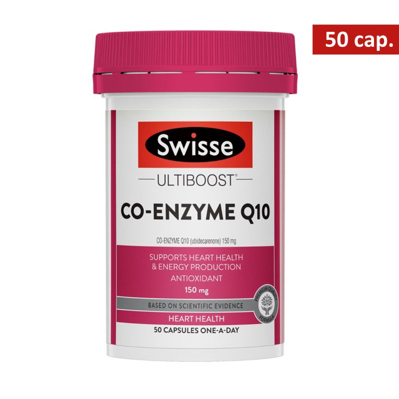 Swisse Ultiboost 輔酶Q10膠囊 150mg 50粒 細樽EXP 2026 Co Enzyme Q10 150mg