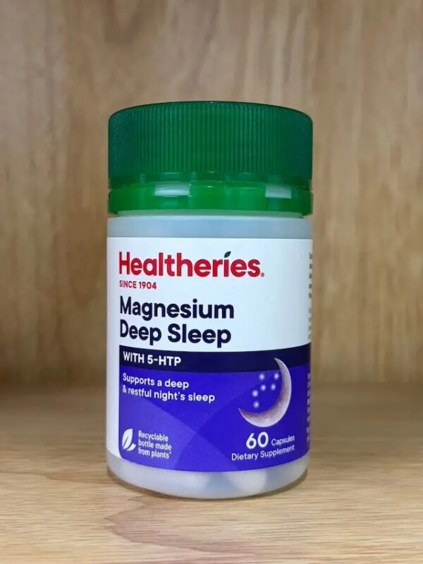 賀壽利 深度睡眠配方 5HTP + 鎂 (EXP 2028年) (60粒裝) (鎂+西番蓮+5HTP) Healtheries ...